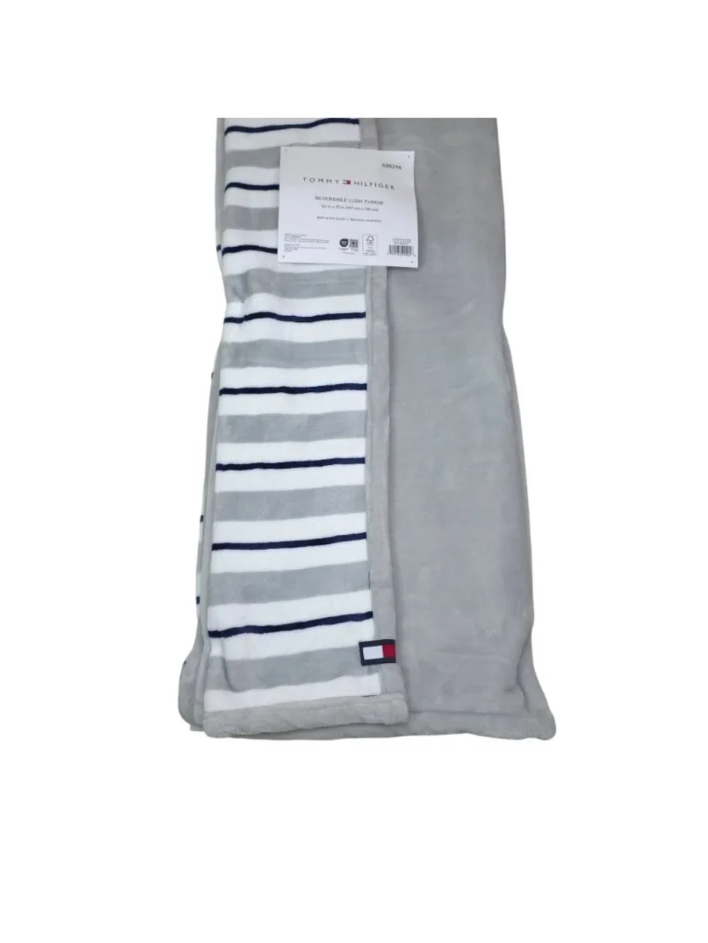 Tommy Hilfiger Reversible Lush Throw Blanket 50